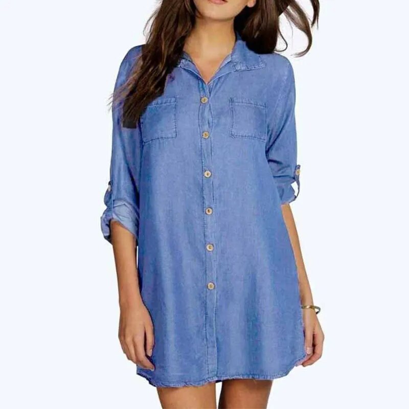 Camisa Feminina Longa Chemise